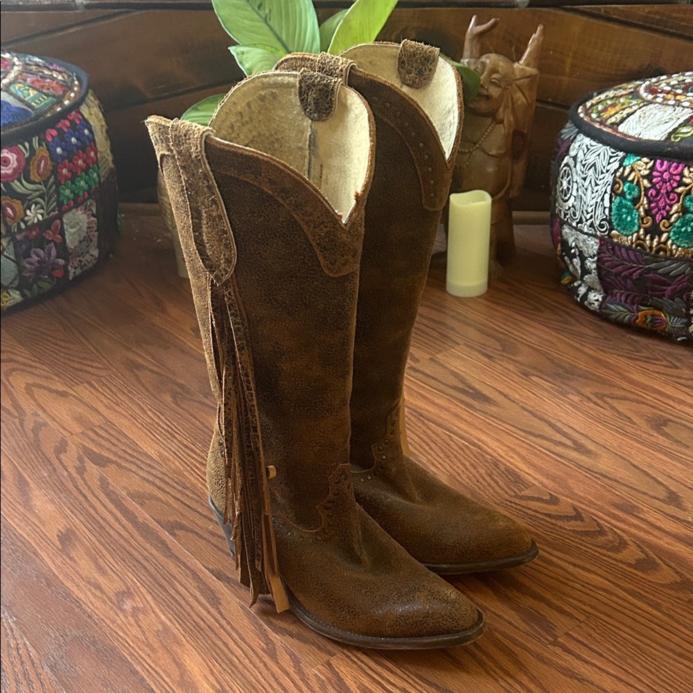 Idyllwind Brown Fringe Cowgirl Boots